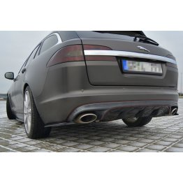 Накладки сплиттеры боковые на задний бампер на Jaguar XF I Sportback S-Pack